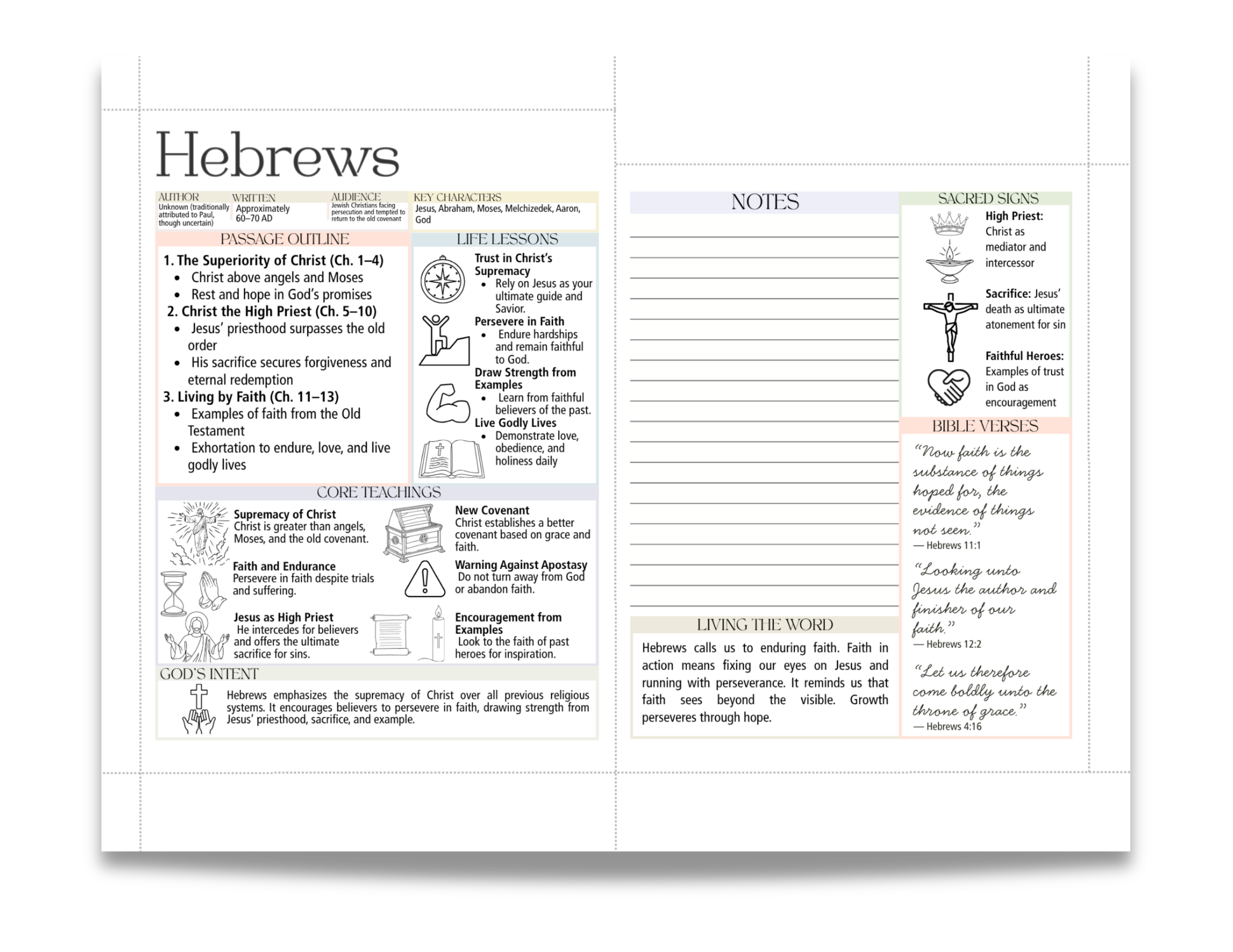 Printable Bible Tip Ins | HOSANNA