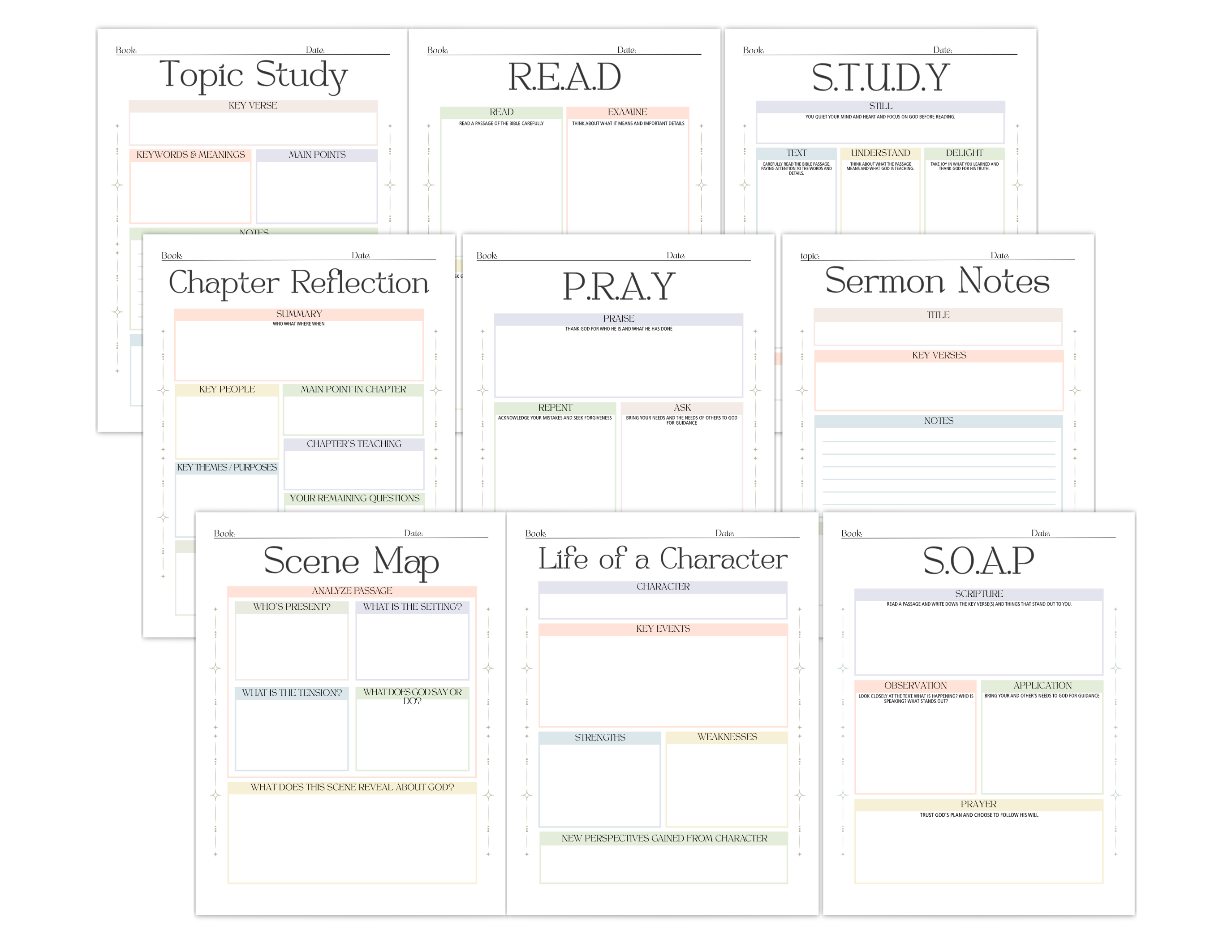 Printable Bible Tip Ins | HOSANNA
